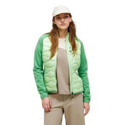 Kurtka Peak Performance puchowa damska Helium Down Hybrid Jacket zielona - M. Zielone kurtki Peak Performance, m, bez wzorów, z puchu, bez kaptura. W wyprzedaży za 879.00 zł.
