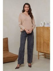 Soft Cashmere Sweter w kolorze beżowym rozmiar: 38/40. Brązowe swetry Soft Cashmere, bez wzorów, z kaszmiru, bez ramiączek. Za 104.99 zł.
