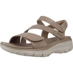 Sandały Skechers Model Easy Going Kolor Brązowy. Brązowe sandały Skechers, bez wzorów, z syntetyku, bez obcasa, bez zapięcia. Za 242.99 zł.