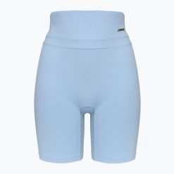Spodenki treningowe damskie Gymshark Whitney V3 Cycling. Niebieskie szorty sportowe Gymshark, bez wzorów, na fitness i siłownię. Za 99.99 zł.