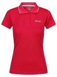 Regatta Funkcyjna koszulka polo "Maverick V" w kolorze czerwonym rozmiar: 38. Różowe t-shirty sportowe Regatta, bez wzorów, z materiału, bez ramiączek, outdoorowe. Za 43.88 zł.