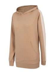 4F Bluza w kolorze jasnobrązowym rozmiar: XS. Brązowe bluzy 4f, xs, bez wzorów, bez ramiączek, z kapturem. Za 142.95 zł.