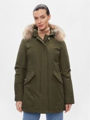 Woolrich Kurtka zimowa Arctic Raccoon CFWWOU0538FRUT0001 Zielony Regular Fit. Zielone kurtki Woolrich, na zimę, xxl, bez wzorów, z syntetyku, bez kaptura. Za 2,059.00 zł.