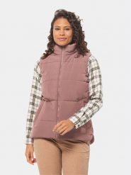 Jack Wolfskin Bezrękawnik White Frost Vest 1207371 Różowy Regular Fit. Czerwone kamizelki Jack Wolfskin, xs, bez wzorów, z syntetyku, sportowe, bez ramiączek, bez kaptura, outdoorowe. Za 359.99 zł.
