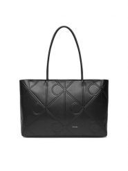 Calvin Klein Torebka LV04F3196G Czarny. Czarne torebki klasyczne Calvin Klein, bez wzorów, ze skóry, bez dodatków. Za 879.99 zł.