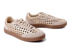 GIOSEPPO 78649 Ijebu gold, półbuty damskie. Żółte półbuty wsuwane Gioseppo, na lato, w ażurowe wzory, ze skóry, bez obcasa. Za 420.67 zł.