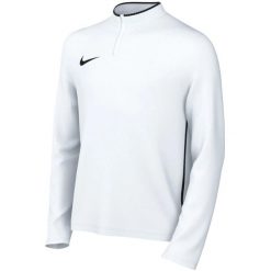 Koszulka dla dzieci Nike Dri Fit Park Drill Top. Białe topy Nike, bez wzorów, z poliesteru, sportowe, bez kołnierzyka, bez ramiączek. Za 102.99 zł.