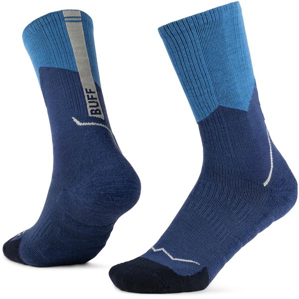 Skarpetki Buff MERINO MW CREW. Żółte skarpetki Buff, bez wzorów, z elastanu. Za 109.99 zł.