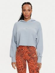 Adidas Bluza ALL SZN French Terry 3-Stripes IY6847 Niebieski Regular Fit. Niebieskie bluzy adidas, xl, bez wzorów, z bawełny, bez kaptura. Za 189.99 zł.