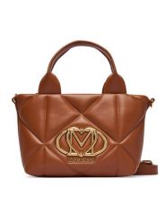 LOVE MOSCHINO Torebka JC4255PP0PLC0208 Brązowy. Brązowe torebki klasyczne Love Moschino, bez wzorów, ze skóry, bez dodatków. Za 949.99 zł.