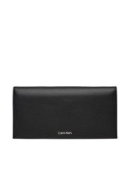 Calvin Klein Portfel Ck Narrate Large Origami Wallet K60K613004 Czarny. Czarne portfele Calvin Klein, bez wzorów, ze skóry. Za 279.99 zł.