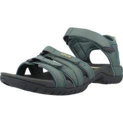 Sandały TEVA W TIRRA Zielony. Zielone sandały Teva, bez wzorów, z syntetyku, sportowe, bez obcasa, bez zapięcia. Za 313.99 zł.