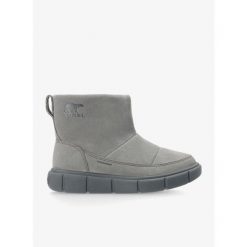 Buty zimowe damskie Sorel Explorer III Slip-On WP. Czarne buty trekkingowe Sorel, na zimę, bez zapięcia. Za 424.99 zł.