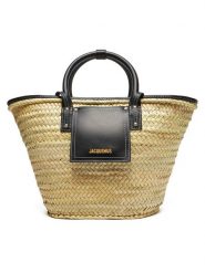 JACQUEMUS Torebka Le Panier Soli 23E223BA045-3060 Beżowy. Brązowe torebki klasyczne JACQUEMUS, bez wzorów, z tworzywa sztucznego, bez dodatków. Za 2,009.00 zł.