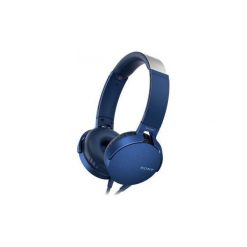 Słuchawki nauszne SONY MDR-XB550APL z mikrofonem Niebieski. Niebieskie słuchawki nauszne Sony. Za 169.00 zł.