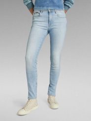G-Star Dżinsy - Skinny fit - w kolorze błękitnym rozmiar: W25/L30. Niebieskie jeansy G-Star, l, z aplikacjami, klasyczne. Za 150.37 zł.