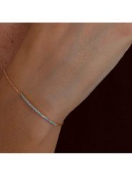 DIA DIAMONDS Pozłacana bransoletka z diamentami rozmiar: onesize. Żółte bransoletki DIA DIAMONDS, z diamentem, pozłacane. Za 307.46 zł.