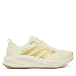 Buty do biegania adidas. Białe buty do biegania adidas, bez wzorów, bez zapięcia, do biegania. Za 399.99 zł.