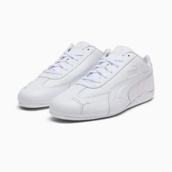 Buty sportowe unisex Puma SPEEDCAT FULL LTHR białe 40544902 r 47. Białe buty treningowe Puma, bez wzorów, ze skóry, bez zapięcia. Za 281.36 zł.
