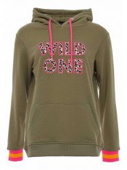 Zwillingsherz Bluza "Dorota" w kolorze khaki rozmiar: S/M. Brązowe bluzy Zwillingsherz, m, bez wzorów, z bawełny, bez ramiączek, z kapturem. Za 184.89 zł.