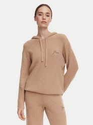 Guess Bluza O6BR02 Z1144 Brązowy Regular Fit. Brązowe bluzy Guess, xs, z aplikacjami, z syntetyku, bez ramiączek, bez kaptura. Za 344.99 zł.