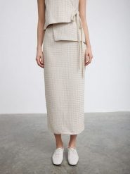 BGN Spódnica w kolorze kremowym rozmiar: 34. Brązowe spódnice BGN, na co dzień, bez wzorów, maxi, proste. Za 52.55 zł.