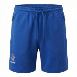 Krótkie spodenki damskie Francja TVL 2026/27. Niebieskie szorty adidas, bez wzorów, sportowe. Za 285.00 zł.