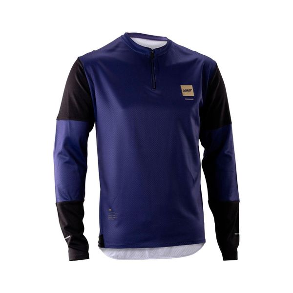 Bluza rowerowa Leatt MTB Endurance 3.0 Long Sleeve. Niebieskie bluzy LEATT, l, bez wzorów, z materiału, bez kaptura, rowerowe. Za 399.00 zł.