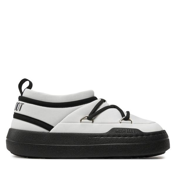 Botki Moon Boot. Czarne botki Moon Boot, bez wzorów, bez obcasa, na płaskiej podeszwie, bez zapięcia. Za 509.99 zł.