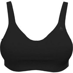 Biustonosz sportowy Odlo Sport bra EVERYDAY HIGH 80. Czarne biustonosze sportowe ODLO, bez wzorów. Za 299.98 zł.