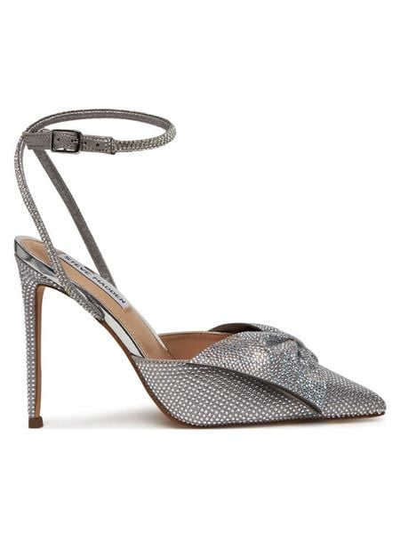 Steve Madden Szpilki Vincentia-R Heeled s SM11003650 Srebrny. Szare szpilki Steve Madden, bez wzorów, z materiału, bez obcasa, na szpilce, bez zapięcia. Za 349.99 zł.