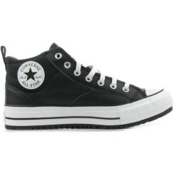 Buty Converse Ctas Malden Street Boot Mid, Dla obu płci. Czarne buty treningowe Converse, bez wzorów, ze skóry ekologicznej, bez zapięcia. Za 590.00 zł.