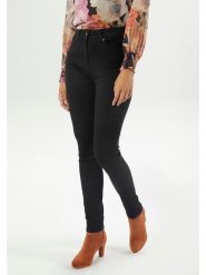 Aniston Dżinsy - Skinny fit - w kolorze czarnym rozmiar: 42. Czarne jeansy Aniston, bez wzorów, klasyczne, z podwyższonym stanem. Za 105.14 zł.