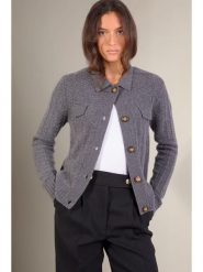 Perfect Cashmere Kaszmirowy kardigan "Friume" w kolorze antracytowym rozmiar: M. Czarne swetry Perfect Cashmere, m, bez wzorów, z kaszmiru, bez ramiączek. Za 1,000.99 zł.