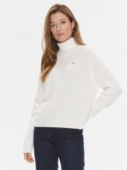 Tommy Hilfiger Golf WW0WW39902 Écru Relaxed Fit. Swetry Tommy Hilfiger, xl, bez wzorów, z bawełny, bez ramiączek. Za 749.99 zł.
