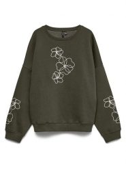 Vero Moda Bluza w kolorze khaki rozmiar: L. Brązowe bluzy Vero Moda, l, bez wzorów, z bawełny, bez kaptura. Za 144.95 zł.
