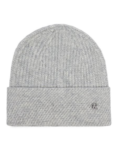 Calvin Klein Czapka LV04F8118G Szary. Szare czapki zimowe Calvin Klein, bez wzorów, z syntetyku. Za 169.99 zł.