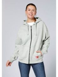 Chiemsee Bluza w kolorze szarym rozmiar: S. Szare bluzy Chiemsee, s, bez wzorów, z bawełny, bez ramiączek, bez kaptura. Za 130.99 zł.