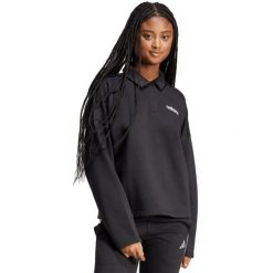 Bluza damska adidas Essentials Linear Polo. Czarne bluzy bez kaptura adidas, xl, bez wzorów, z bawełny, bez kaptura. Za 181.99 zł.