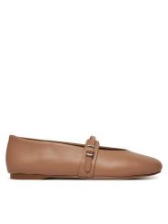 Steve Madden Baleriny Rejoice SM11003565 Brązowy. Brązowe baleriny Steve Madden, bez wzorów, ze skóry, bez obcasa, bez zapięcia. Za 309.99 zł.