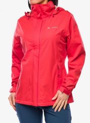 Kurtka przeciwdeszczowa damska Vaude Escape Light Jacket. Czerwone kurtki przeciwdeszczowe Vaude, na wiosnę, xs, bez wzorów, bez kaptura, trekkingowe. Za 505.95 zł.
