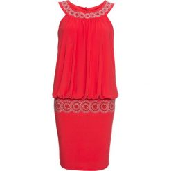 Sukienka koktajlowa bonprix truskawkowy. Sukienki marki Marie Zélie. Za 149.99 zł.