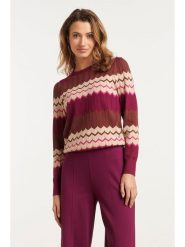 Smashed Lemon Sweter w kolorze bordowym rozmiar: XXL. Czerwone swetry Smashed Lemon, xxl, bez wzorów, bez ramiączek. Za 104.99 zł.