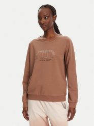 Liu Jo Sport Bluza TA5168 FS090 Brązowy Regular Fit. Brązowe bluzy bez kaptura Liu Jo Sport, s, bez wzorów, z bawełny, bez kaptura. Za 349.99 zł.