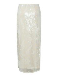 YAS Spódnica maxi Sequina 26037771 Écru Regular Fit. Spódnice YAS, s, bez wzorów, z syntetyku, maxi. Za 349.99 zł.
