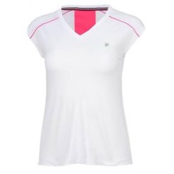 Koszulka treningowa damska Fila Marlis. Białe t-shirty sportowe Fila, l, bez wzorów, z poliesteru, bez ramiączek. Za 336.00 zł.