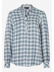 More & More Bluzka w kolorze niebiesko-białym rozmiar: 44. Białe bluzki More & More, s, bez wzorów, z wiskozy, klasyczne, bez kołnierzyka, bez ramiączek. Za 95.92 zł.