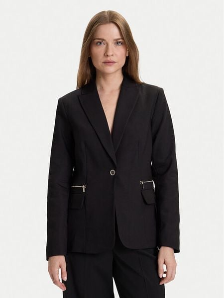 Morgan Marynarka 242-VBEKA.F Czarny Regular Fit. Czarne marynarki i żakiety Morgan, bez wzorów, z syntetyku, bez ramiączek. Za 309.99 zł.