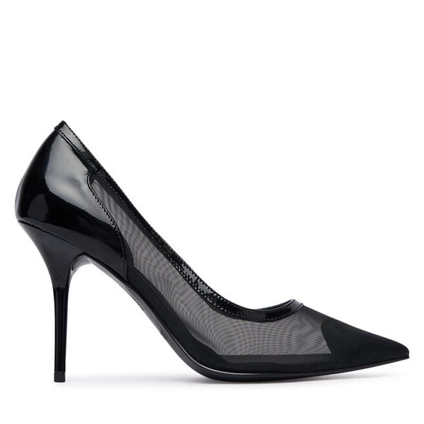 Szpilki LOVE MOSCHINO. Czarne szpilki Love Moschino, bez wzorów, bez obcasa, na szpilce, bez zapięcia. Za 559.99 zł.