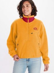 Marmot Kurtka puchowa w kolorze żółtym rozmiar: L. Żółte kurtki Marmot, l, bez wzorów, z puchu, bez kaptura. Za 500.38 zł.